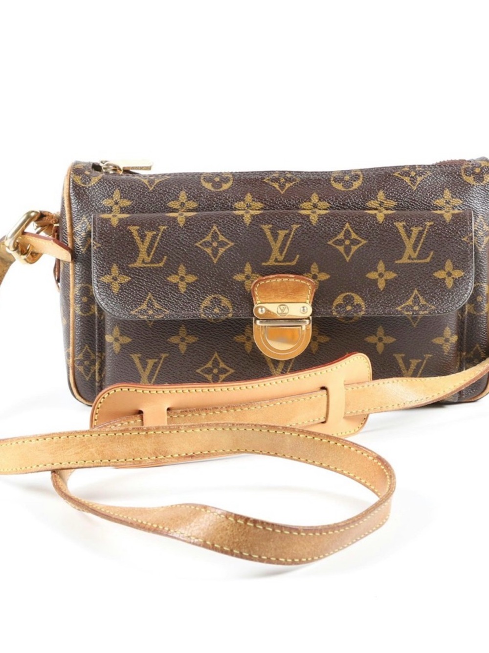 Louis Vuitton Monogram Canvas Crossbody with Vachetta Trim